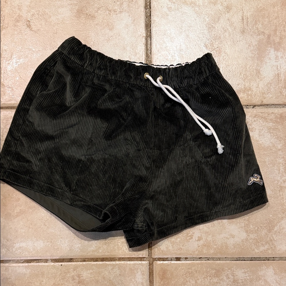 Tracksmith Black Corduroy Athletic Shorts